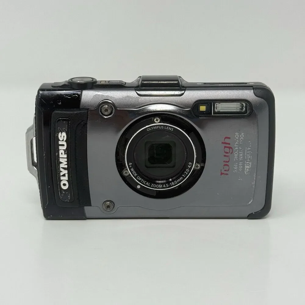 Olympus Tough TG-1 Waterproof Digital Camera Black Tested No Charger